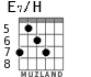 E7/H для гитары - вариант 5