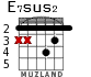 E7sus2 для гитары - вариант 2