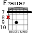 E7sus2 для гитары - вариант 4