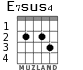 E7sus4 для гитары - вариант 2