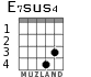 E7sus4 для гитары - вариант 4