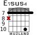 E7sus4 для гитары - вариант 9