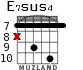 E7sus4 для гитары - вариант 10