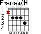 E7sus4/H для гитары - вариант 2