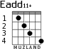 Eadd11+ для гитары - вариант 2
