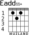 Eadd11+ для гитары - вариант 1