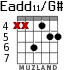 Eadd11/G# для гитары - вариант 5
