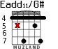 Eadd11/G# для гитары - вариант 7