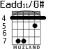 Eadd11/G# для гитары - вариант 9