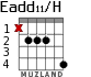 Eadd11/H для гитары - вариант 2