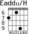 Eadd11/H для гитары - вариант 4