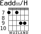 Eadd11/H для гитары - вариант 5