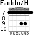 Eadd11/H для гитары - вариант 6