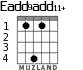 Eadd9add11+ для гитары - вариант 2