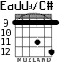 Eadd9/C# для гитары - вариант 5