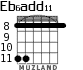 Eb6add11 для гитары - вариант 2