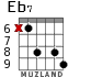 Eb7 для гитары - вариант 3