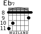 Eb7 для гитары - вариант 4