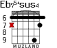 Eb75+sus4 для гитары - вариант 3
