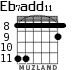 Eb7add11 для гитары - вариант 2