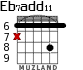 Eb7add11 для гитары - вариант 1