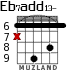Eb7add13- для гитары - вариант 3