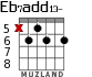 Eb7add13- для гитары - вариант 1