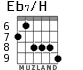 Eb7/H для гитары - вариант 2