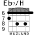 Eb7/H для гитары - вариант 1
