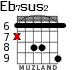 Eb7sus2 для гитары - вариант 2