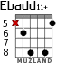 Ebadd11+ для гитары - вариант 2