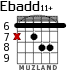 Ebadd11+ для гитары - вариант 3