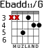 Ebadd11/G для гитары - вариант 3