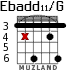 Ebadd11/G для гитары - вариант 5