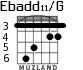Ebadd11/G для гитары - вариант 6