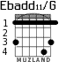 Ebadd11/G для гитары - вариант 1