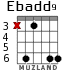 Ebadd9 для гитары - вариант 2