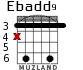 Ebadd9 для гитары - вариант 4
