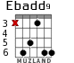 Ebadd9 для гитары - вариант 1