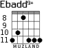 Ebadd9+ для гитары - вариант 3