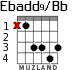 Ebadd9/Bb для гитары - вариант 2
