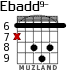 Ebadd9- для гитары - вариант 3