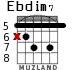 Ebdim7 для гитары - вариант 3