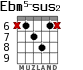 Ebm5-sus2 для гитары - вариант 3