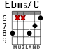 Ebm6/C для гитары - вариант 4