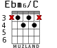 Ebm6/C для гитары