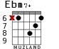 Ebm7+ для гитары - вариант 4