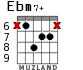 Ebm7+ для гитары - вариант 5