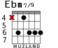 Ebm7/9 для гитары - вариант 1