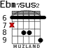 Ebm7sus2 для гитары - вариант 2